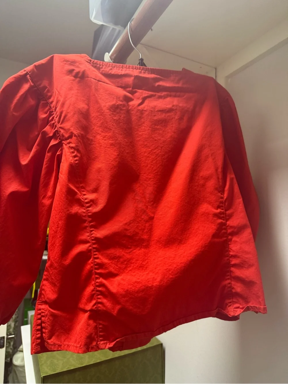 Tory Burch cotton poplin puff sleeve blouse